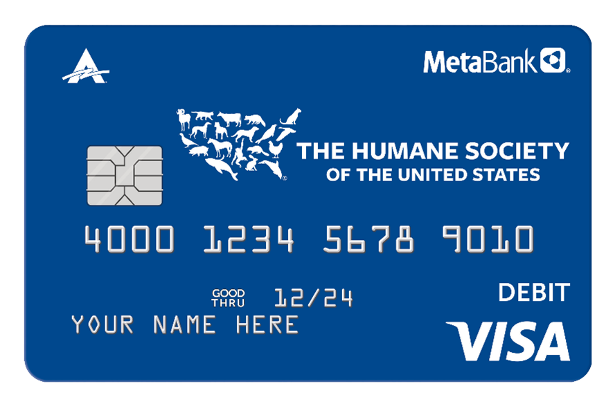 The Human Society Charity Debit Card The Human Society Charity Debit Card