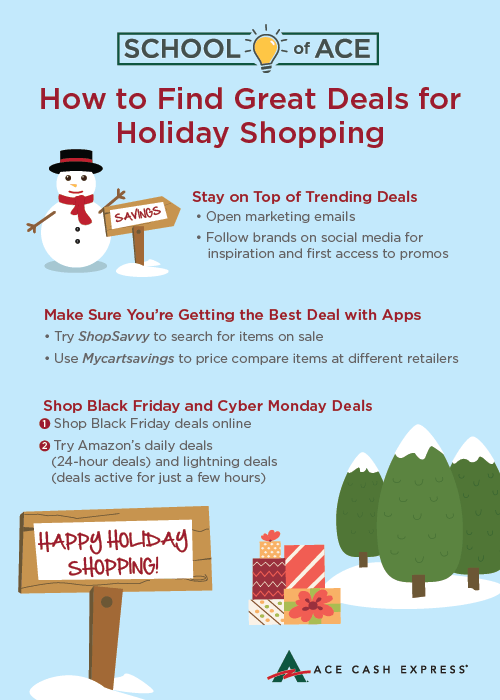 How to Find Great Deals for Holiday Shopping Quick tips for saving money on holiday shopping