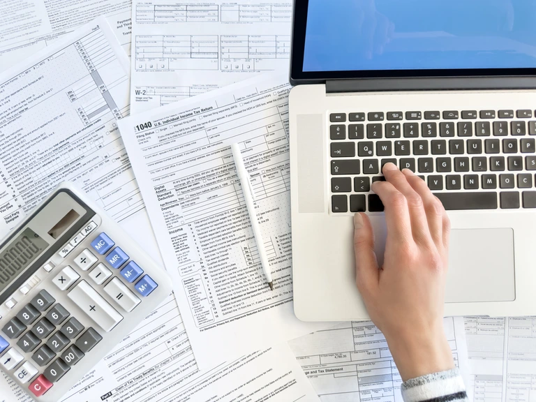 person doing taxes person doing taxes