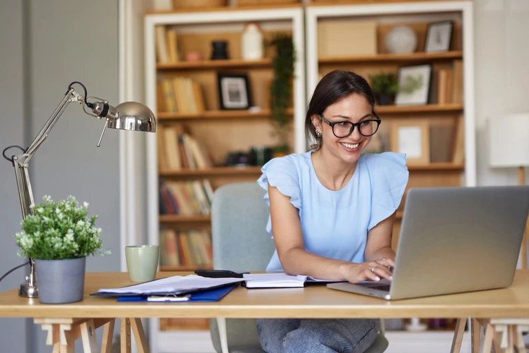 woman working remotely woman working remotely